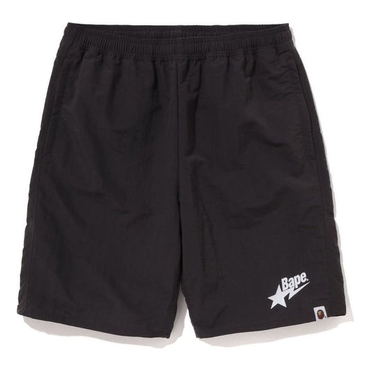 A Bathing Ape BAPE STA Logo Beach Shorts 'Charcoal' 1J30-153-024-CHR