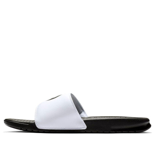 Nike JDI Black White Smiling Face Slippers 'Black White' 631261-018