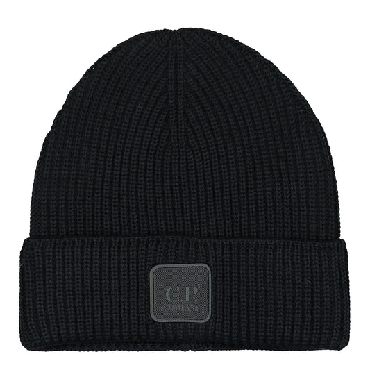 Extra Fine Merino Wool Logo Beanie