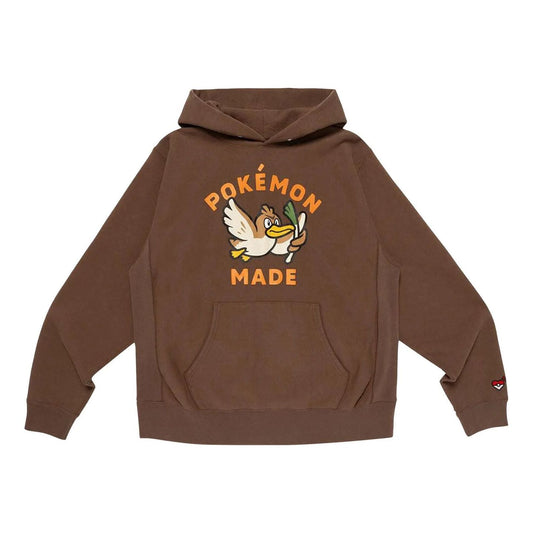 HUMAN MADE x Pokemon Made Farfetchd Heavyweight Hoodie 'Brown' XX30CS006-BROW