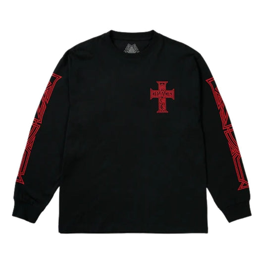 Palace Y So Cross Long-Sleeve T-Shirt 'Black' P30LS003