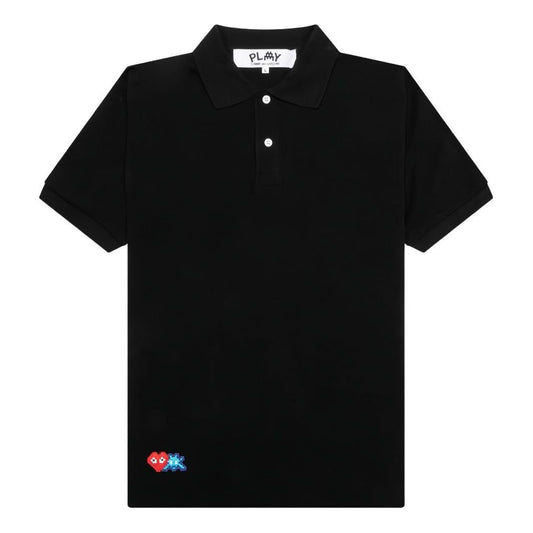 COMME des GARCONS PLAY SS25 x Invader Pixel Heart Polo Shirt 'Black' AZ-T336-051-1