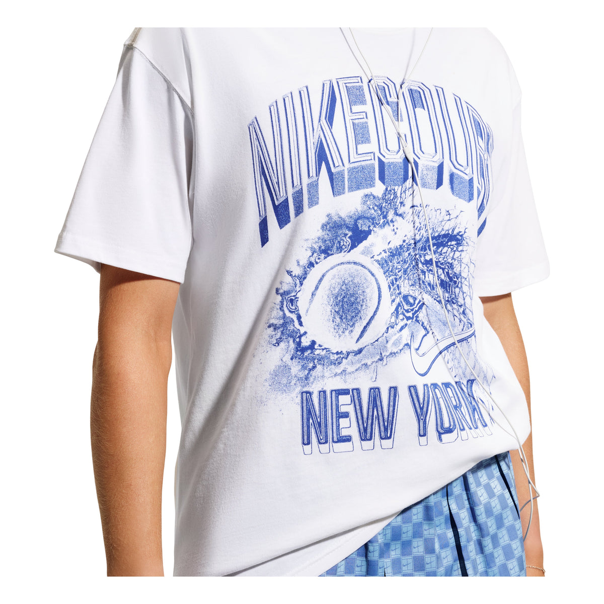 (WMNS) Nike Court Slam T-Shirt 'White' IO0930-100
