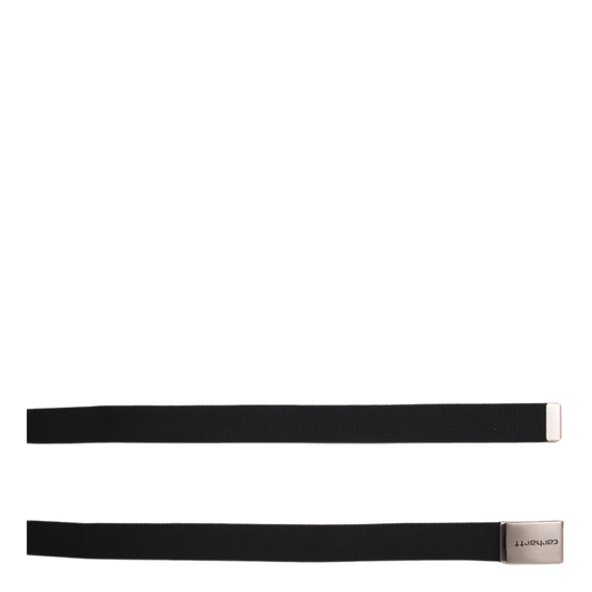 Clip Belt Chrome Polyester Can Black