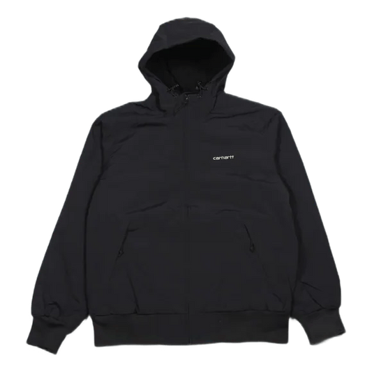 Hooded Sail Jacket 100% Nylon  Dark Navy / White