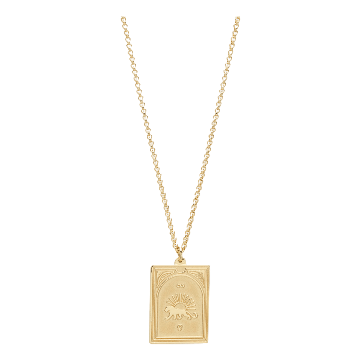 Tarot Strength Pendant Gold 925 Sterling Silver / 9k Gold