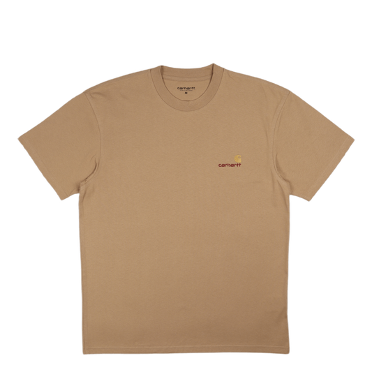 S/s American Script T-shirt Dusty H Brown
