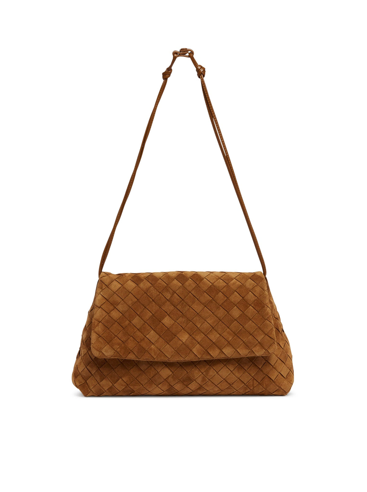 CLUTCH GIORNO IN SUEDE MARRONE