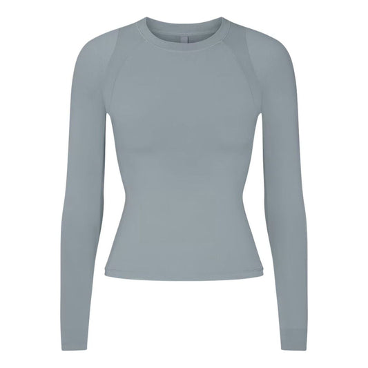 (WMNS) Nike x SKIMS Airy Long-Sleeve Crew-Neck Top 'Washed Pacific' TPLST2752-PCF