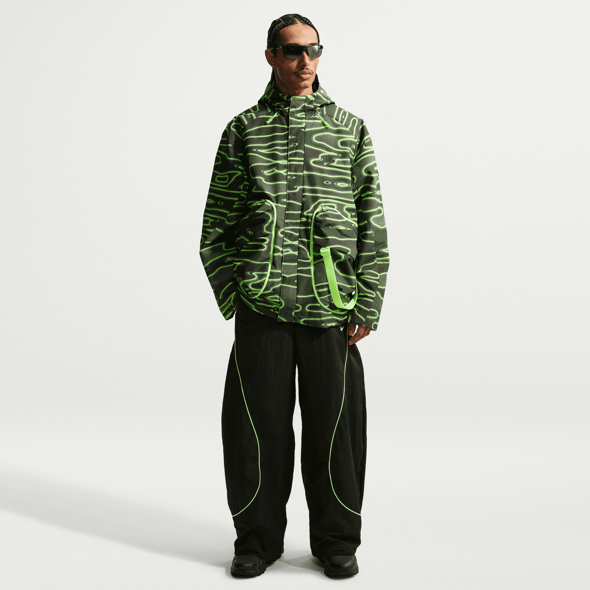PROJECT F.R.O.G TOBI OVERSIZE TRACK PANT - BLACK