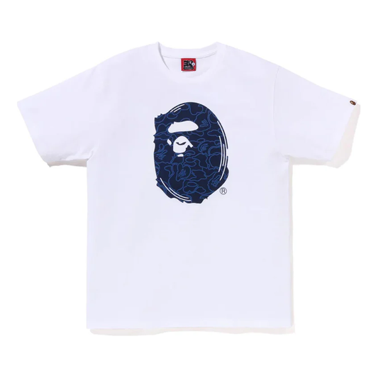 A Bathing Ape 30th Anniversary #1 T-Shirt 'White Navy' 001TEJ701002FWH