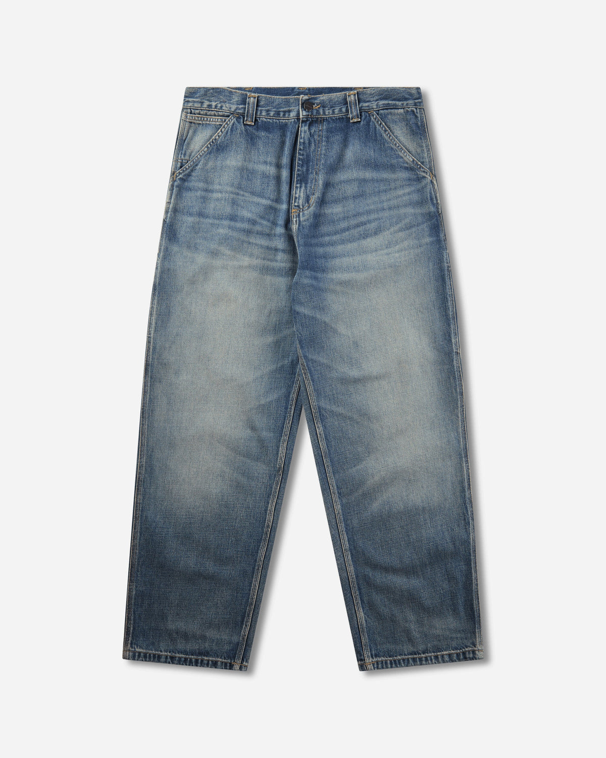 Men's OG Single Knee Pants Blue (Worn Used Wash)