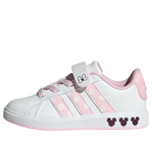 (GS) adidas x Disney Minnie Mouse Grand Court 'Cloud White Clear Pink' JR8134