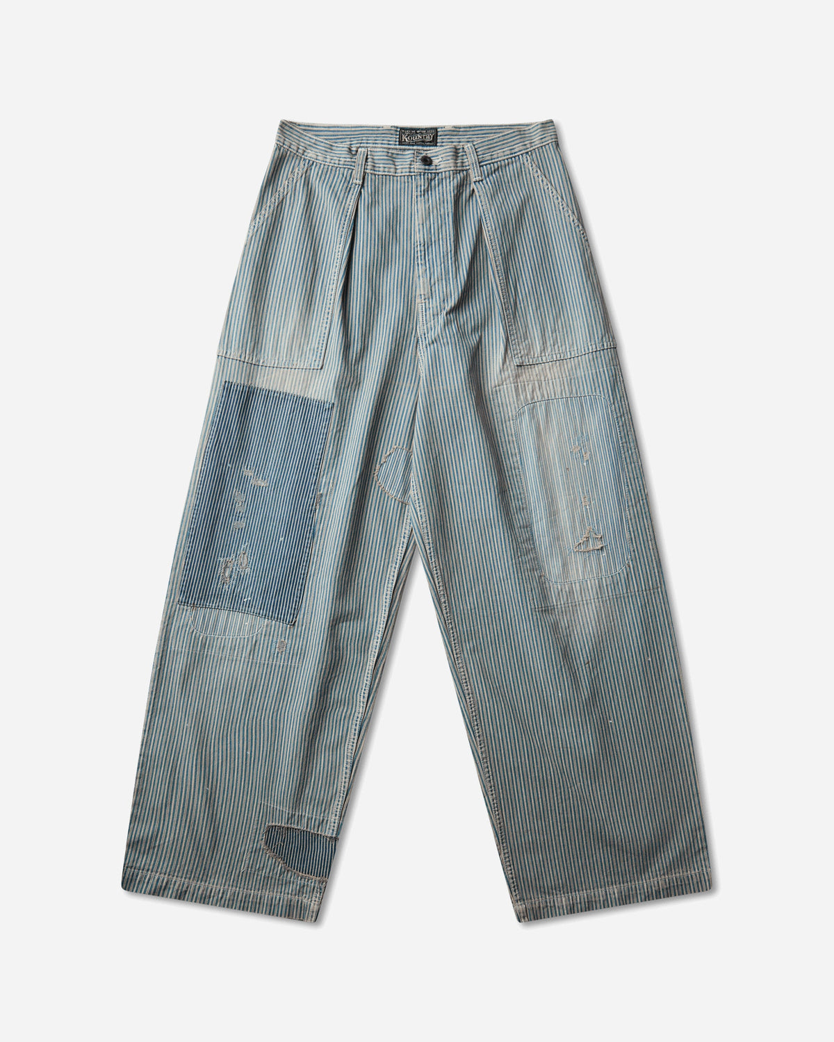 Men's Liberty Hickoree Fatigue Baggy Pants (Rushfiled Remake) Hickory Stripes