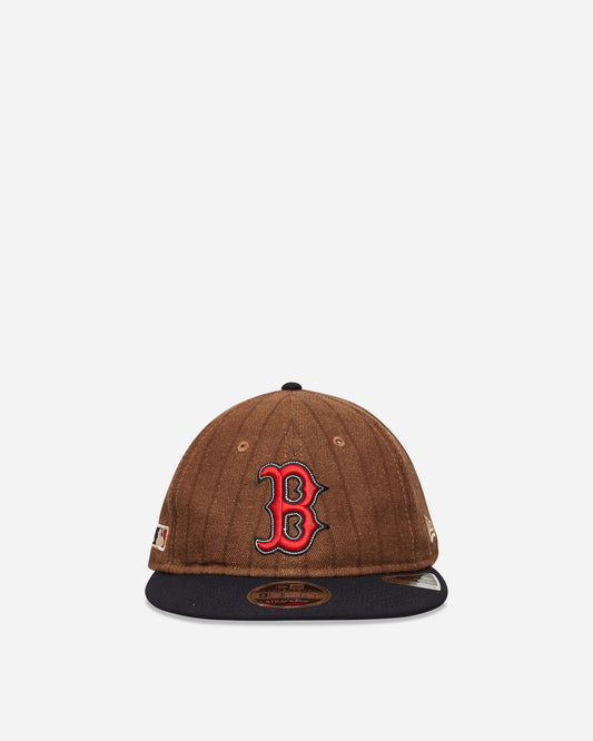 Boston Red Sox Three Looms x MLB Wool Pinstripe 9FIFTY Cap Dark Brown