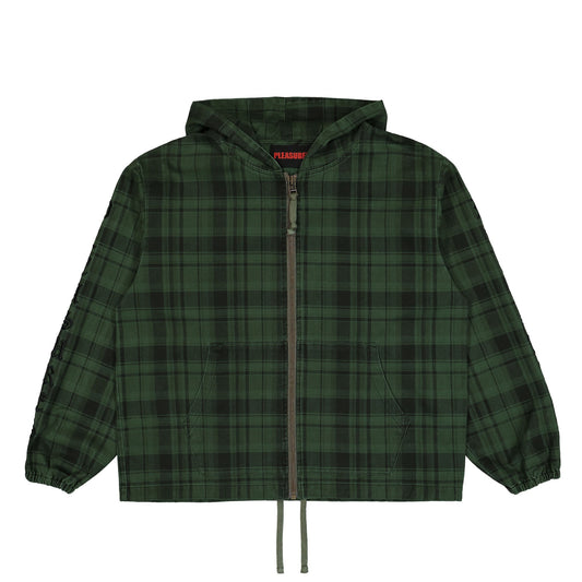 Dedicate Plaid Zip Poncho