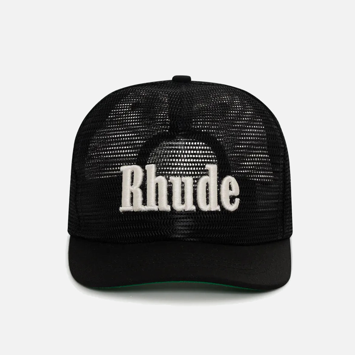 RHUDE LOGO MESH HAT - BLACK / WHITE