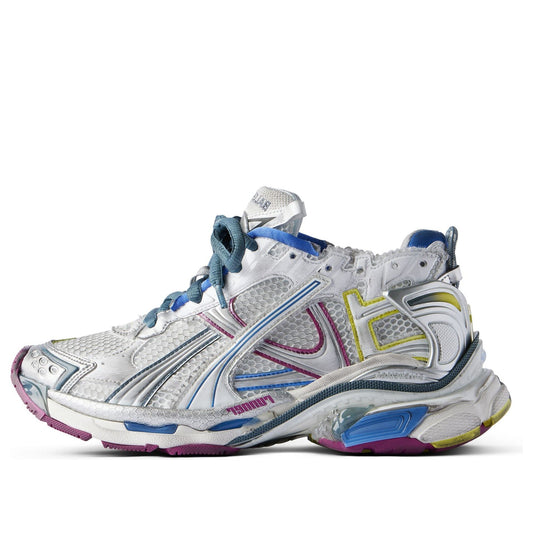 (WMNS) Balenciaga Runner Sneaker 'White Blue Purple' 772767W3RMU9547