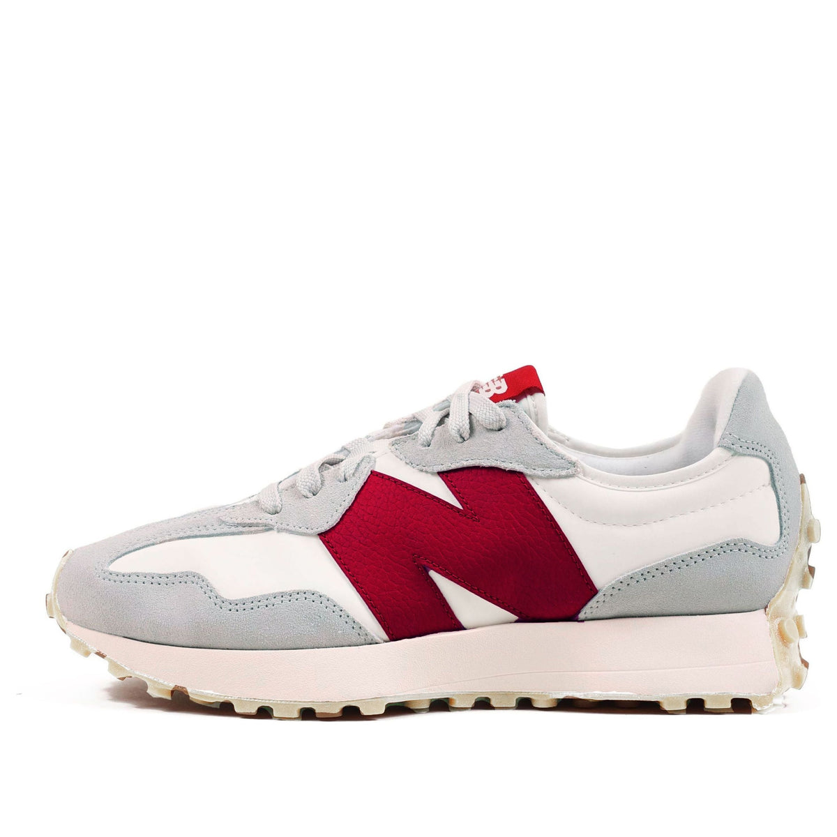 (WMNS) New Balance 327 'Grey Red' WS327FSG