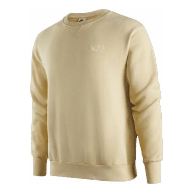 Men's Nike NAI-KE Cha Nai-Ke Cha Series Solid Color Round Neck Pullover Sports Team Gold DV5252-783