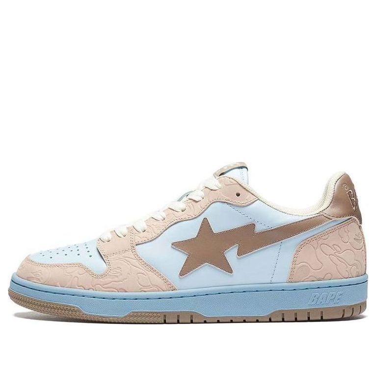 A BATHING APE Bape Court Sta 'Beige Blue' BAPE-COURTSTA-BEIGE