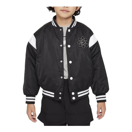 (PS) Nike Culture of Basketball Bomber Jacket 'Black White' FV2852-010