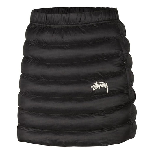 (WMNS) Nike x Stussy Logo Skirt 'Black White' DC1089-010