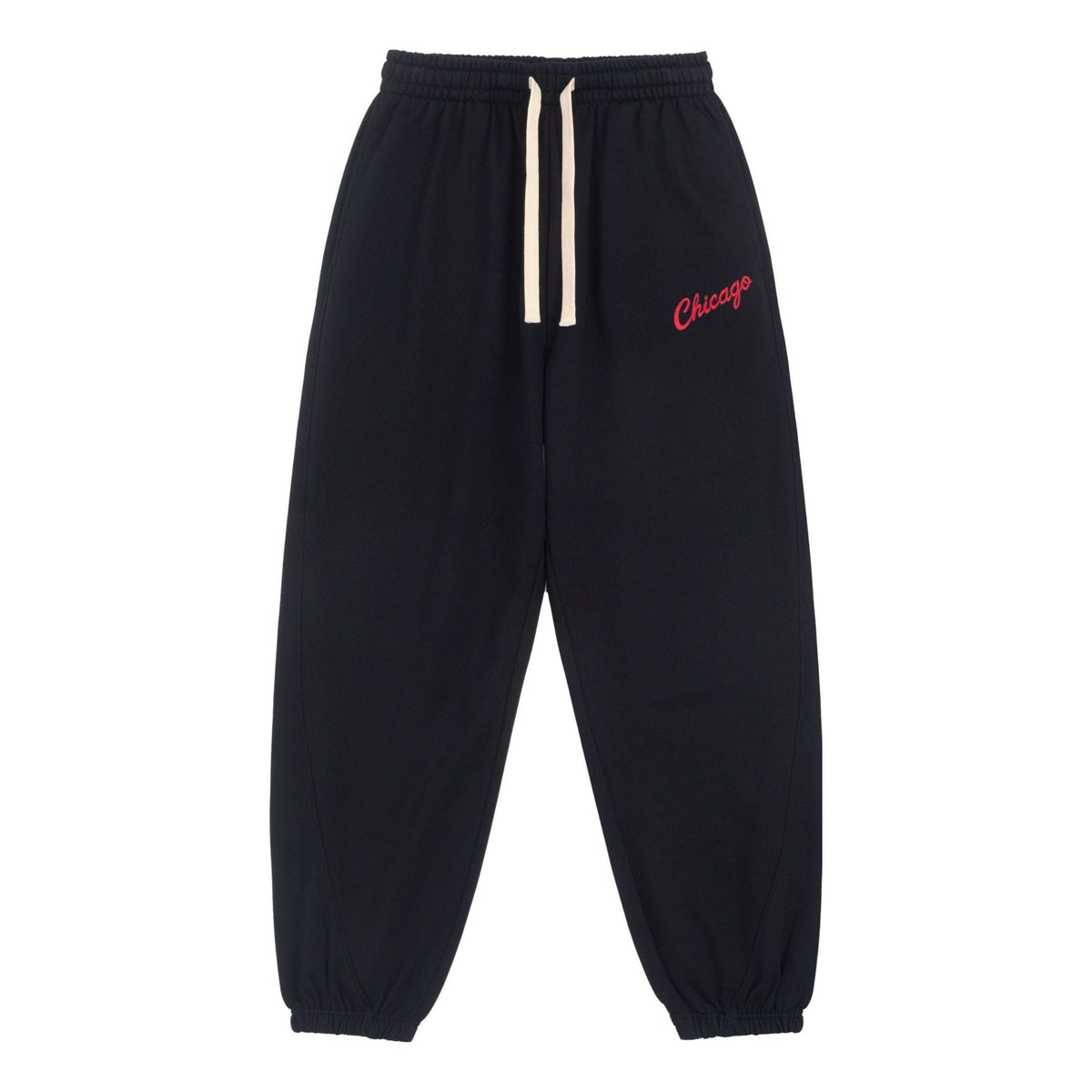 Mitchell & Ness x NBA Chicago Bulls Sweatpants 'Black' MNJYFWSP23091001