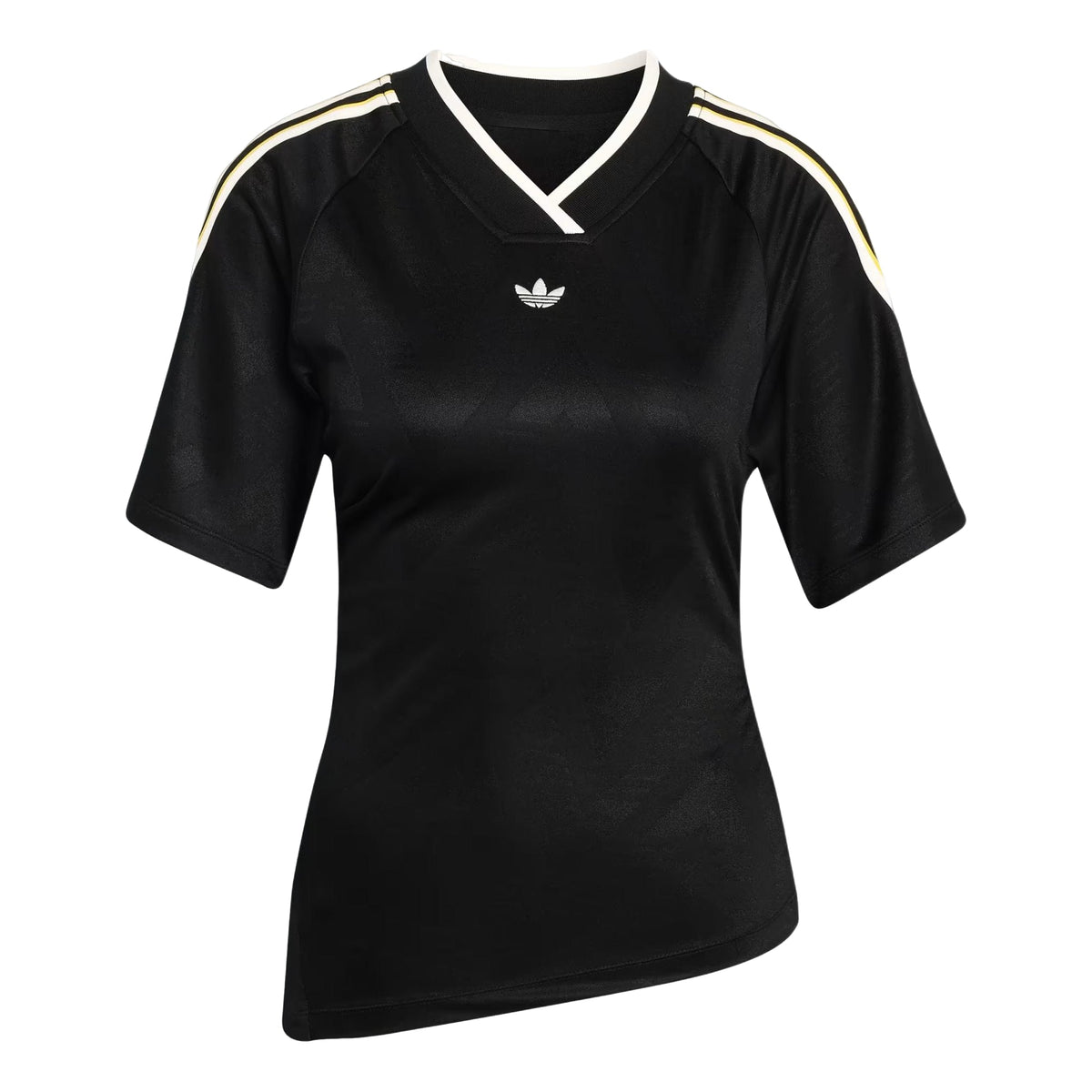 (WMNS) adidas Rouched Football Jersey Asia Sizing Asia Sizing 'Black' KC9123