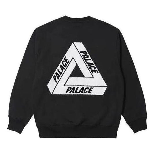 Palace Fleece Tri-Ferg Crew 'Black' P24CS054