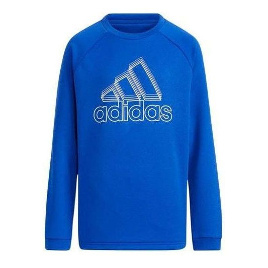 adidas Crew Neck Sweatshirt Asia Sizing 'Blue White' H07255