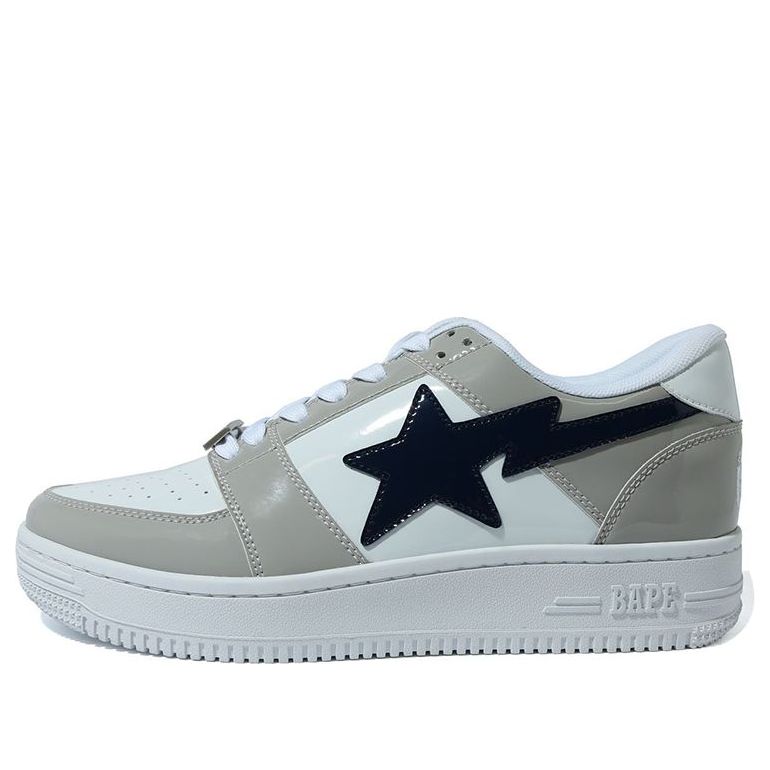 A BATHING APE Sta Low White Grey 1H30-191-002