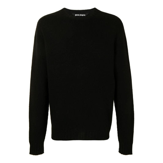 Palm Angels Curved Logo Sweater 'Black' PMHE027C99KNI0011001