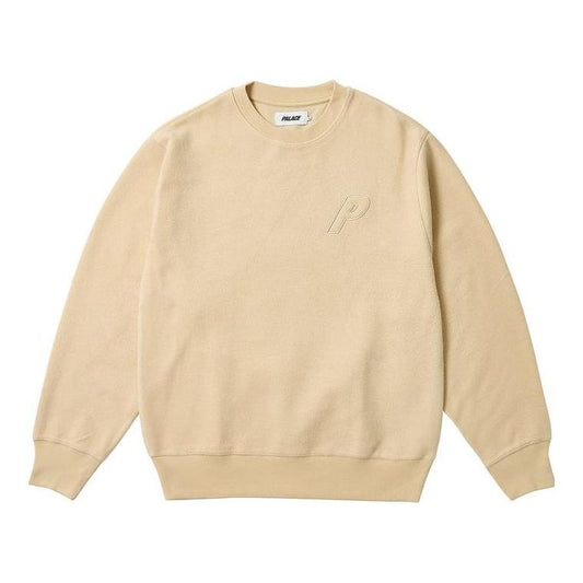Palace FW23 Reverse P-3 Crew Sweater 'Beige' P25CS116