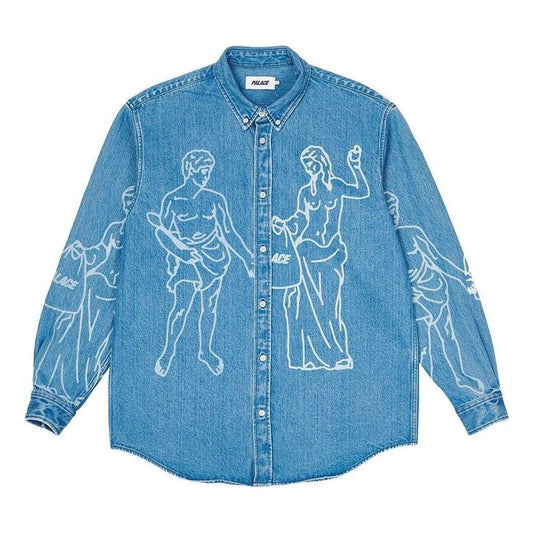 Palace SS22 Londinium Shirt 'Blue' P22SHT087