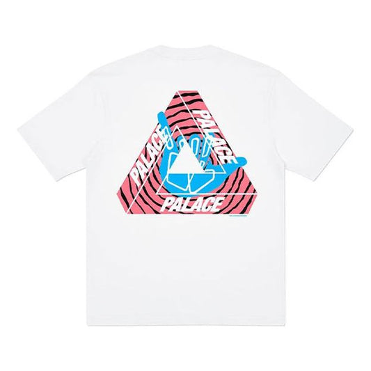 PALACE Tri-Zooted Shakka Round Neck Short Sleeve Unisex White P19TS244