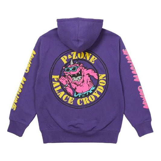 PALACE x M-Zone Crossover Small Devil Tri-Ferg Pattern Long Sleeves Purple P20HD045