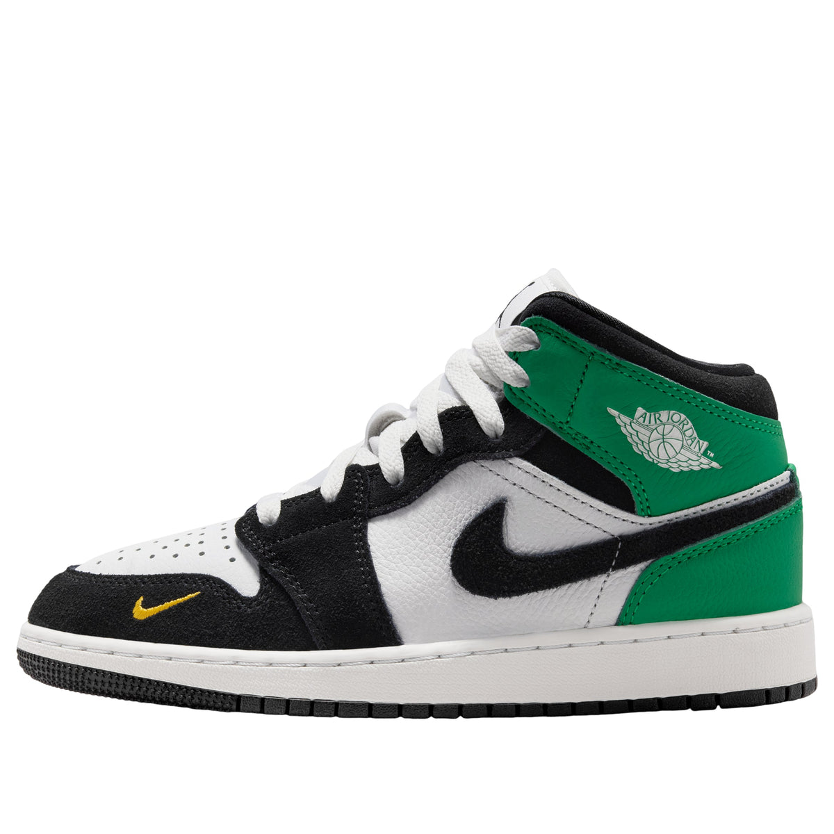 (GS) Air Jordan 1 Mid SE 'Summit White Lucky Green' II1254-100