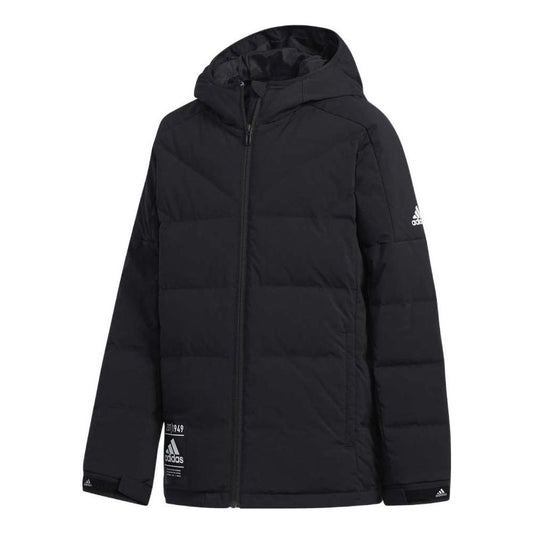 (GS) adidas Down Jacket Asia Sizing 'Black' EH4167
