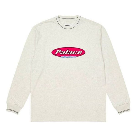 Palace Skates Dominates Longsleeve 'Light Grey Marl' P21ES026