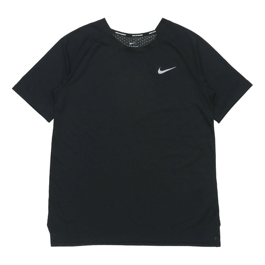(WMNS) Nike Dri-Fit Tailwind Short Sleeve Running 'Black' 890192-010