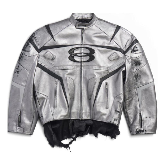 Balenciaga Unity Sports Icon Racer Jacket 'Silver' 787430TQS128106
