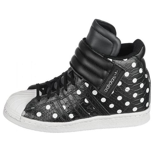 (WMNS) adidas originals Superstar Up Strap 'Black White' S81718