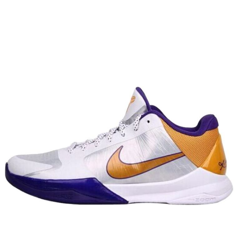 Nike Zoom Kobe 5 White/Golden/Purple 386430-102