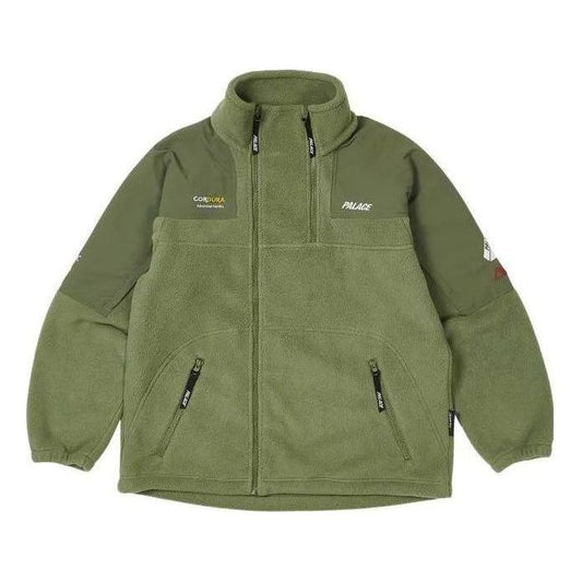 Palace FW22 Polartec Double Zip Funnel 'Olivegreen' P23JK126