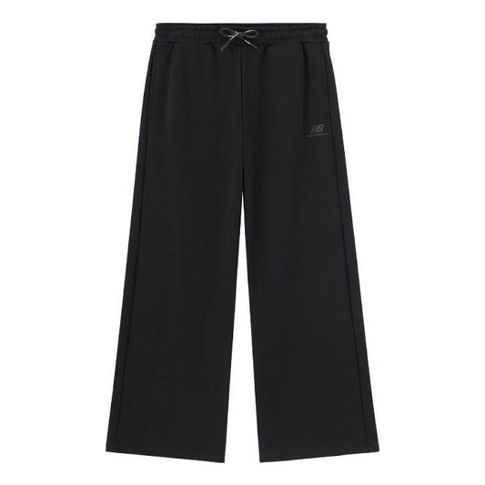 (WMNS) New Balance Fleece Pants Asia Sizing 'Black' 6LD37322-BK