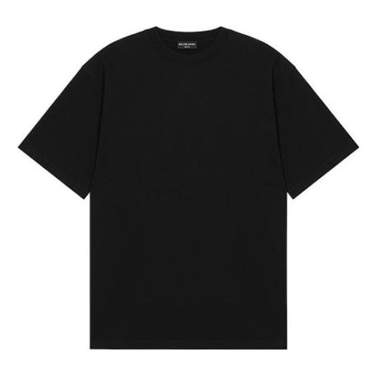 Balenciaga Solid Color T-Shirt 'Black' 651795TAV041000