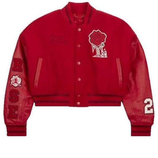 (WMNS) Air Jordan x Teyana Taylor Varsity Jacket 'Red' FB2642-687
