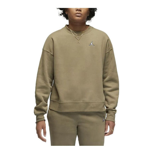 (WMNS) Air Jordan Brooklyn Fleece Crewneck 'Beige' DQ4463-351
