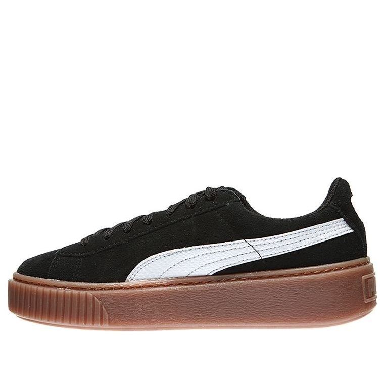 PUMA Suede Platform Sneakers 'Black Brown' 363906-02